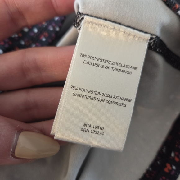 Lole Wicking Patterned Long Sleeve Active Pullover with Pink Accents - Picture 7 of 8